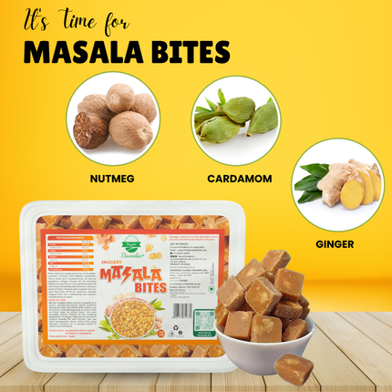 Danodia Foods Masala Jaggery Bites with Ginger & Cardamom, 15.9 oz