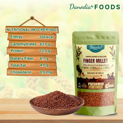 Finger Millet (Ragi), Premium Quality Whole Grain Millets 950g