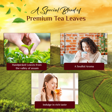 Organic Peach Orthodox Assam Black Tea 3.5oz / 100g, Peach Flavoured Black Tea