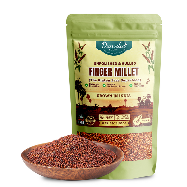 Finger Millet (Ragi), Premium Quality Whole Grain Millets 950g